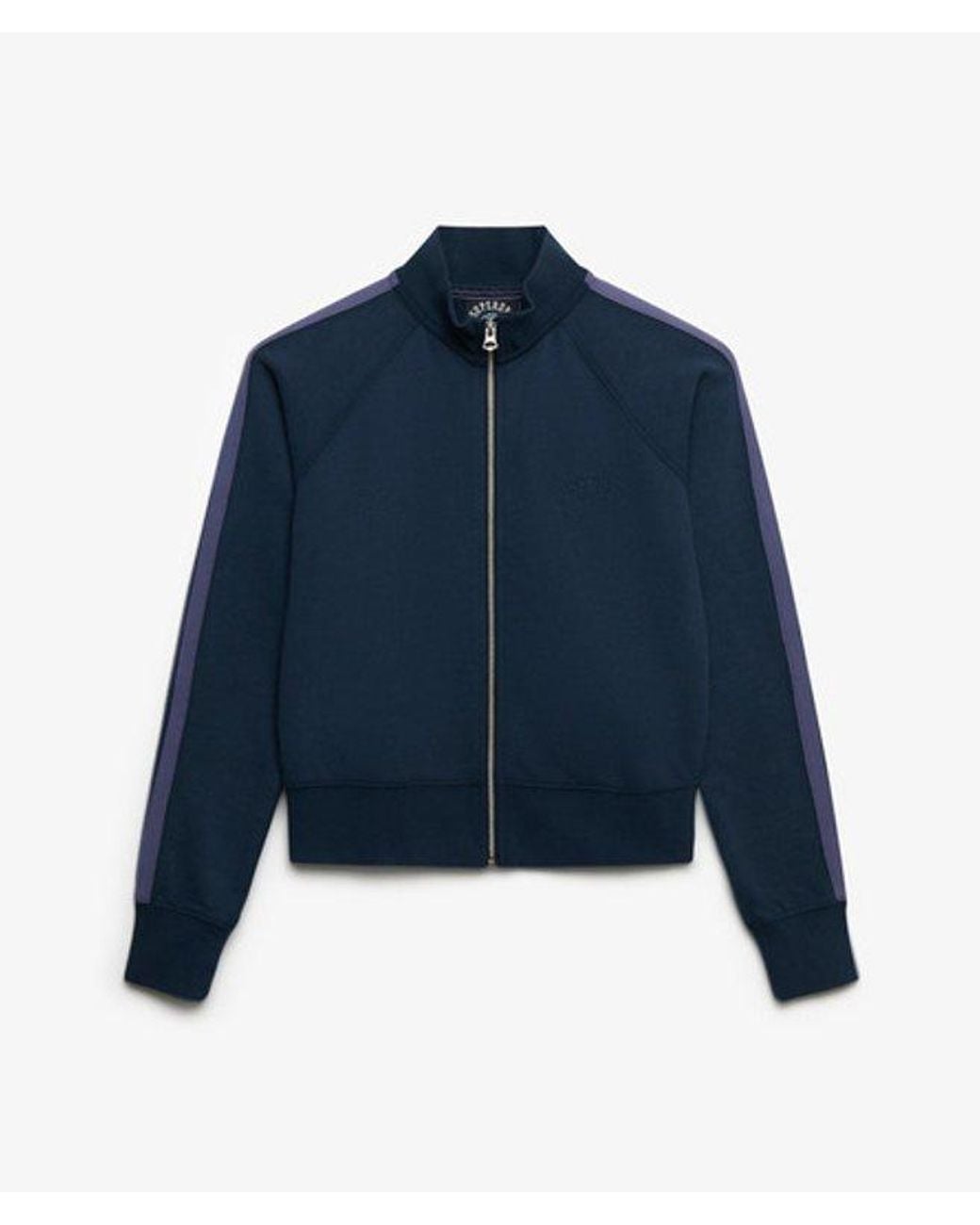 Superdry Essential Logo Zip Trainingsjack in het Blue