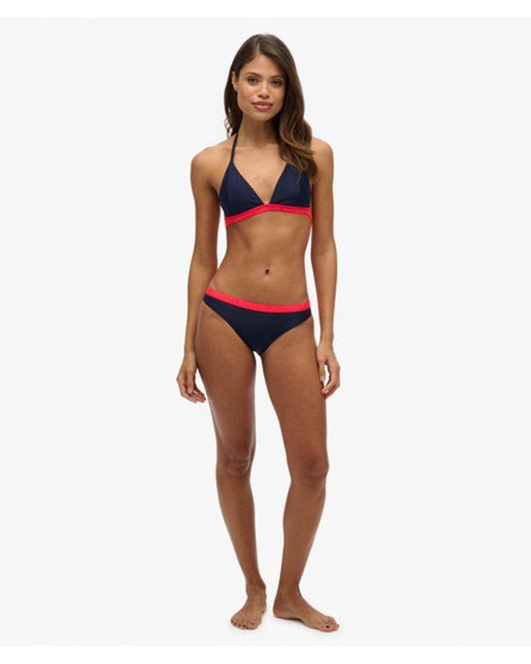 Superdry Red & Co Elastic Classic Bikini Bottoms