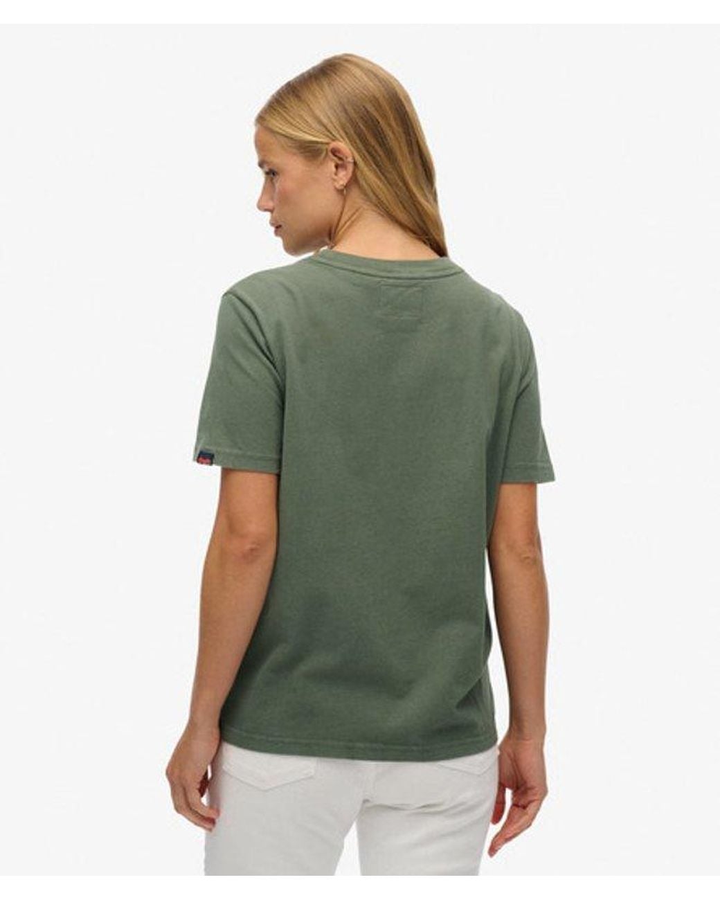 Superdry Green & Co Embellished Vintage Logo Relaxed T-shirt