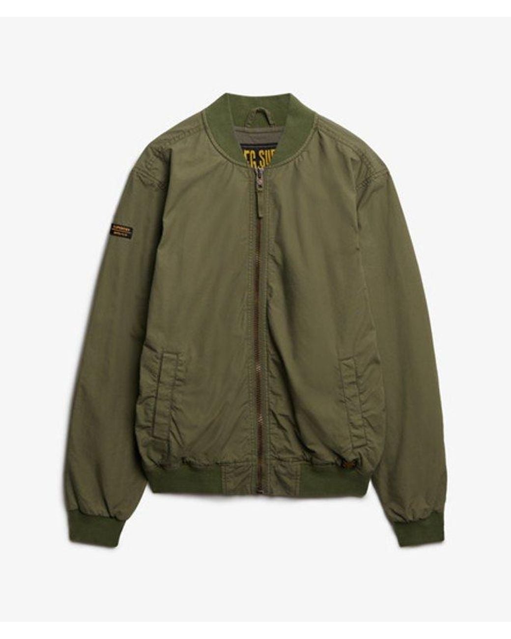 Superdry Lichtgewicht Ma1 Bomberjack in het Green voor heren