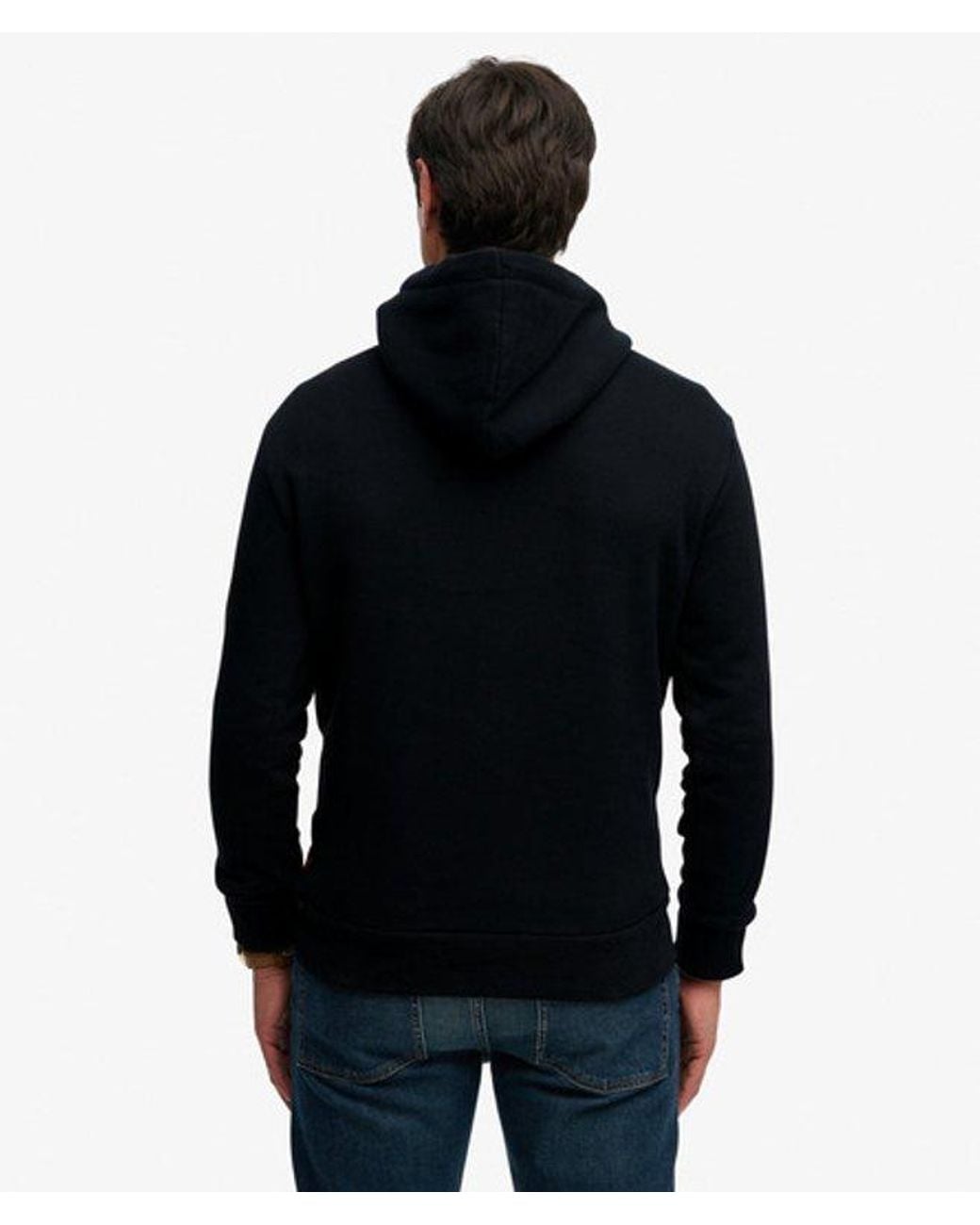 Superdry Black & Co Records Hoodie for men