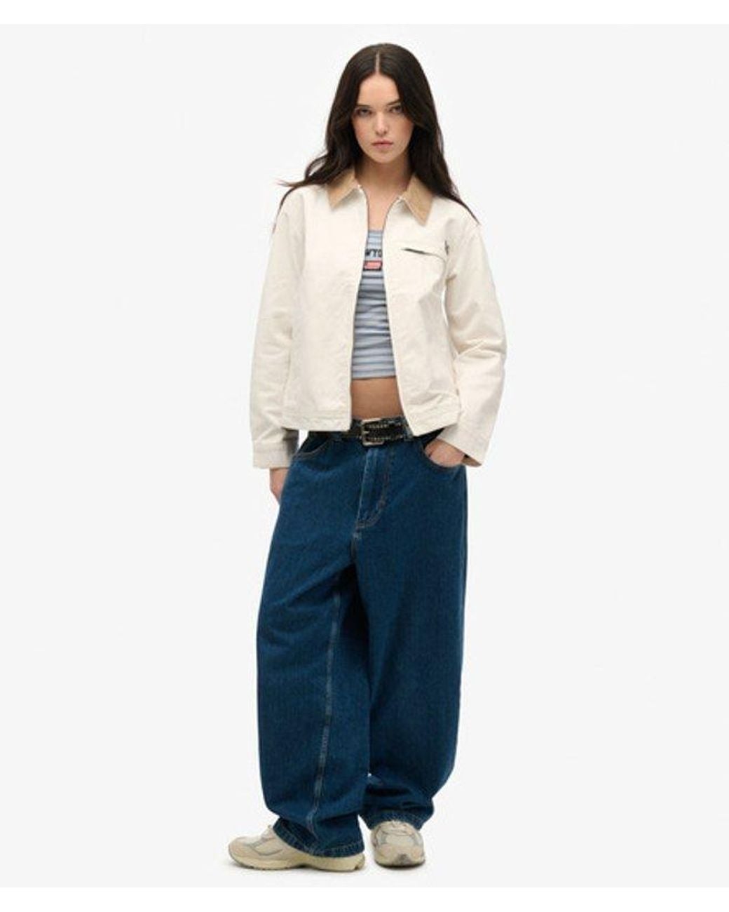 Superdry & Co Athletic Essentials Cami Top Slanke Pasvorm in het Blue