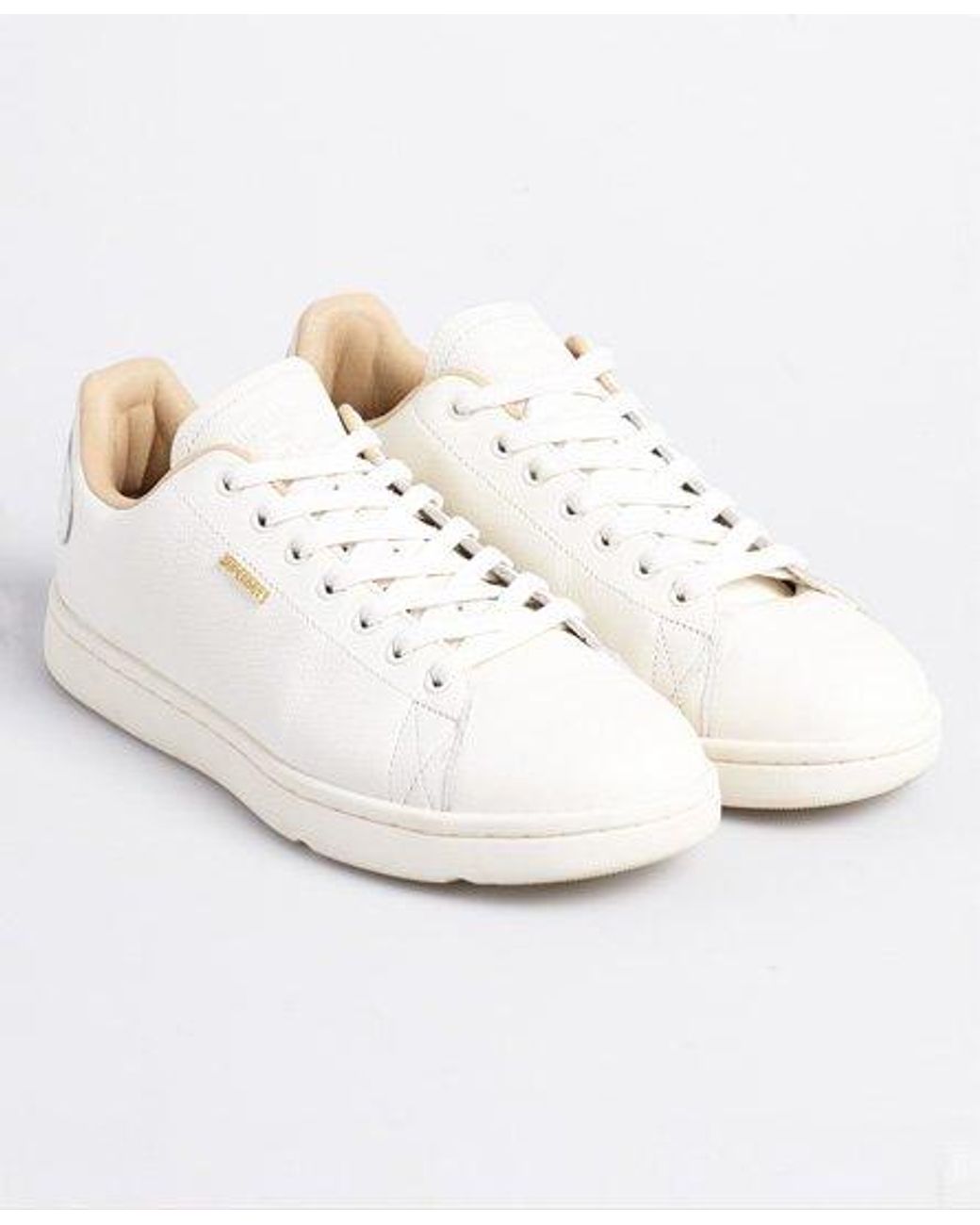Superdry Leather Premium Vintage Tennis Trainers in White | Lyst