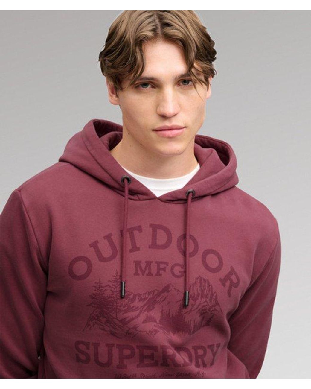 Superdry Red & Co Outdoor Icon Hoodie for men