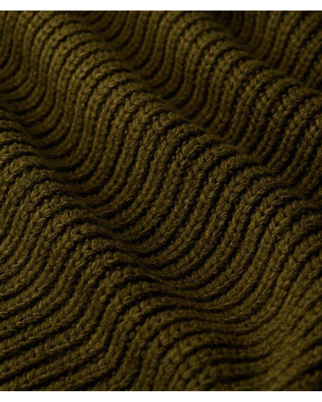 Superdry Green & Co Chunky Rib Knit Jumper Dress