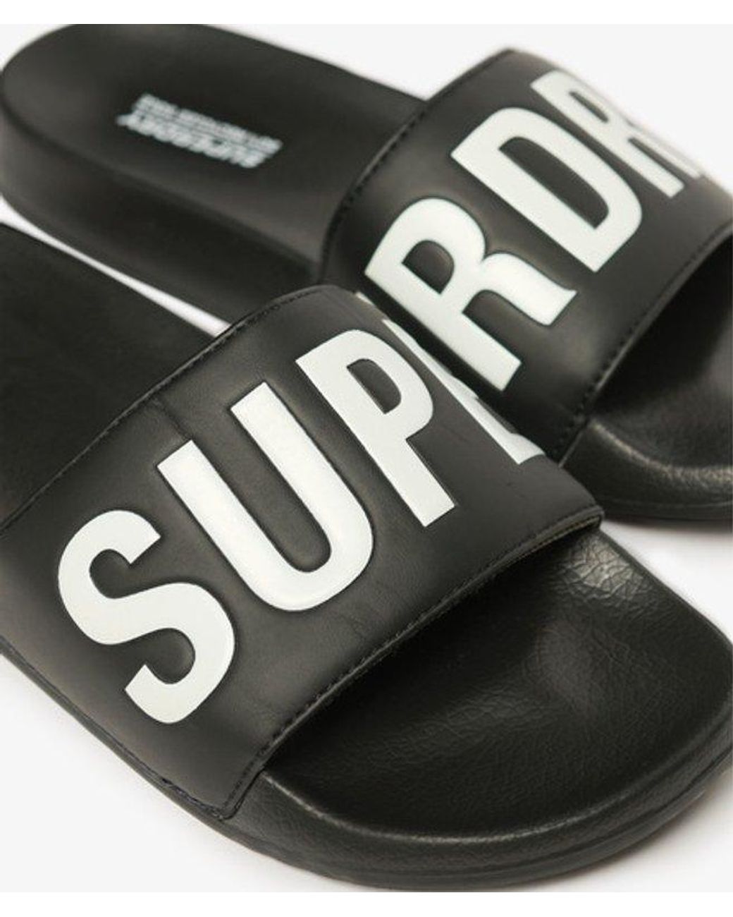Superdry Black & Co Core Vegan Pool Sliders