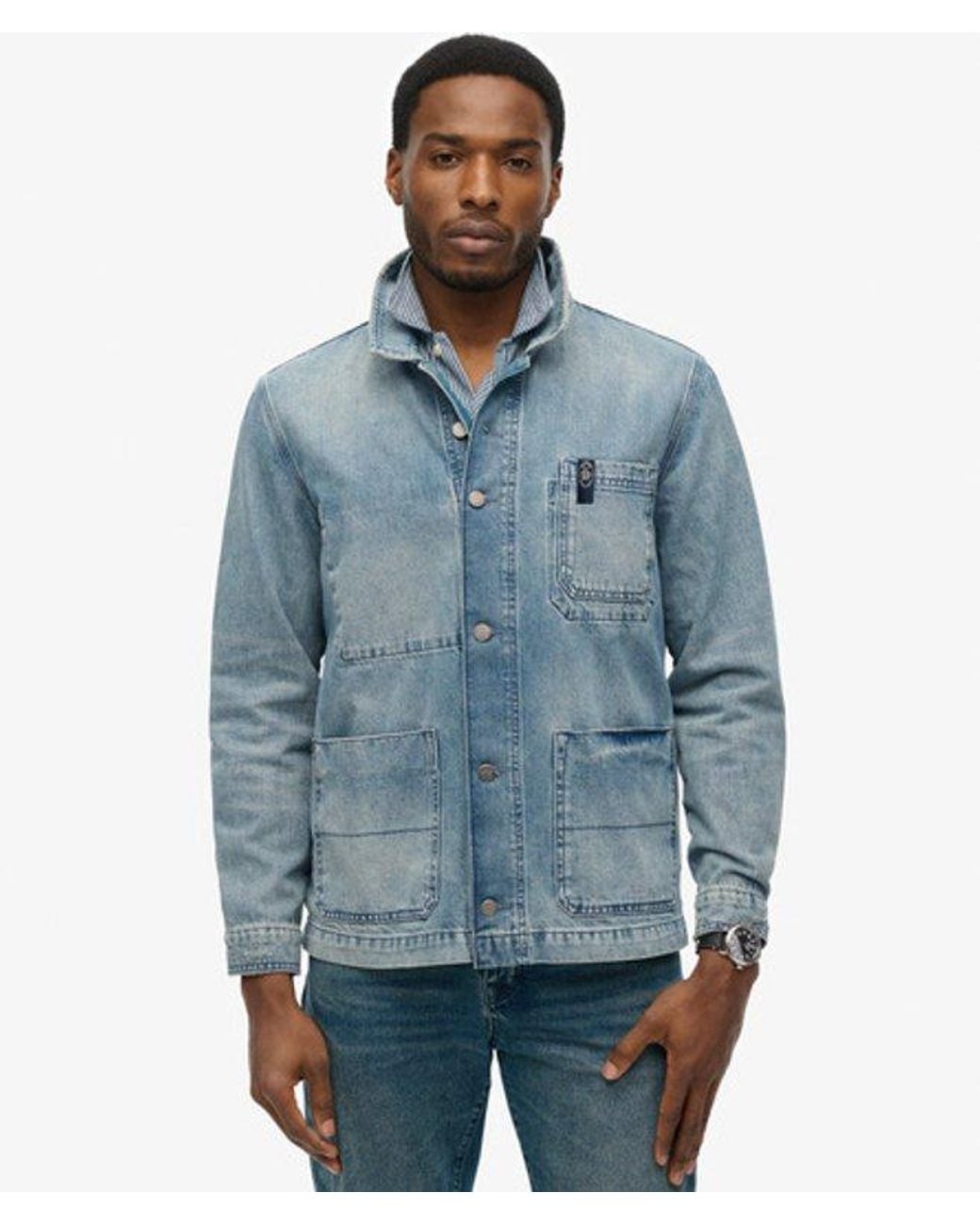Superdry Blue & Co The Merchant Store - Denim Workwear Jacket for men