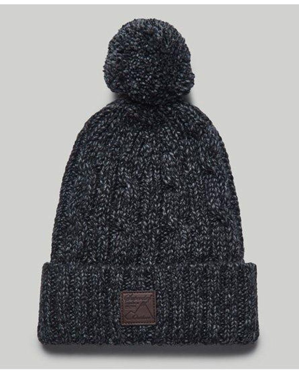 Superdry Wool Trawler Cable Beanie in 