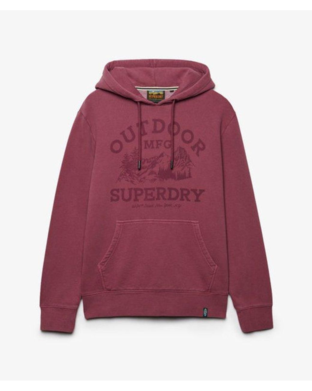 Superdry Red & Co Outdoor Icon Hoodie for men