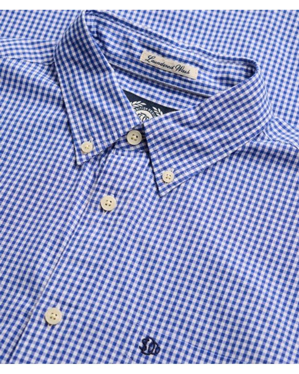 Superdry Blue & Co Preppy Poplin Long Sleeve Shirt for men