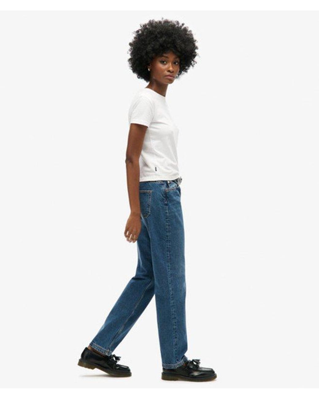 Superdry Blue & Co Mid Rise Straight Leg Jean