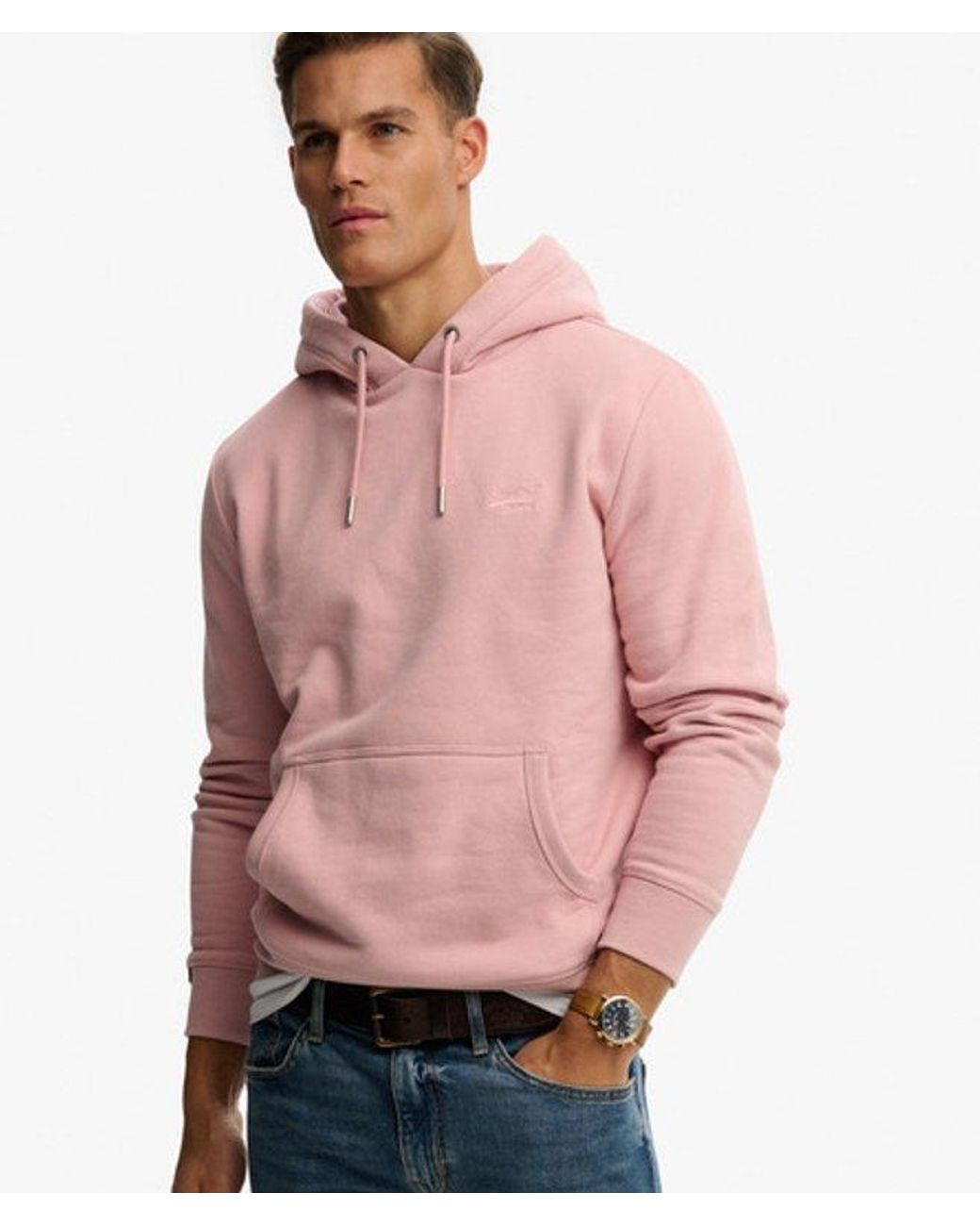 Superdry Red & Co Essential Logo Hoodie for men