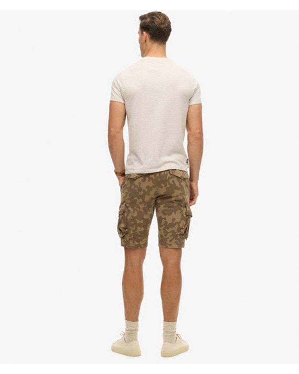 Superdry & Co Core Cargo Short Relaxed Pasvorm in het Natural voor heren