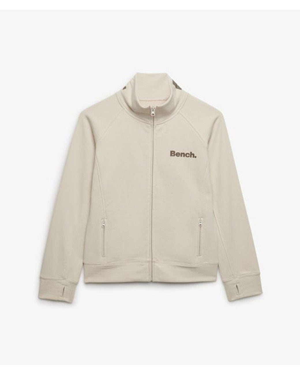 Superdry Gray Bench X & Co Bench High Neck Sweat Track Top