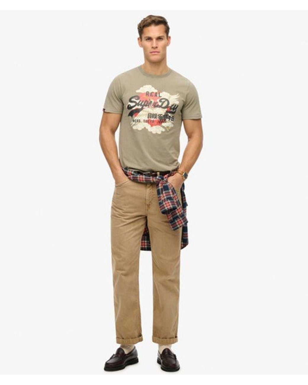Superdry Gray & Co Vintage Logo Tokyo Relaxed T-shirt for men