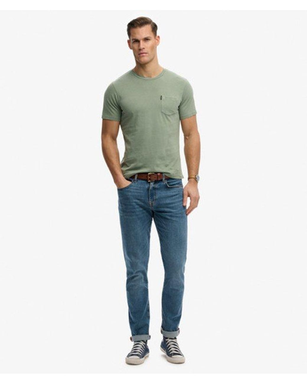 Superdry Green & Co Classic Essential Pocket T-shirt for men