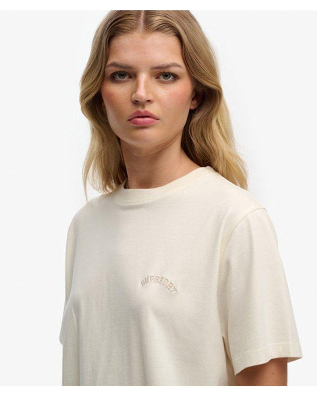 Superdry White & Co Essential Logo Loose T-shirt