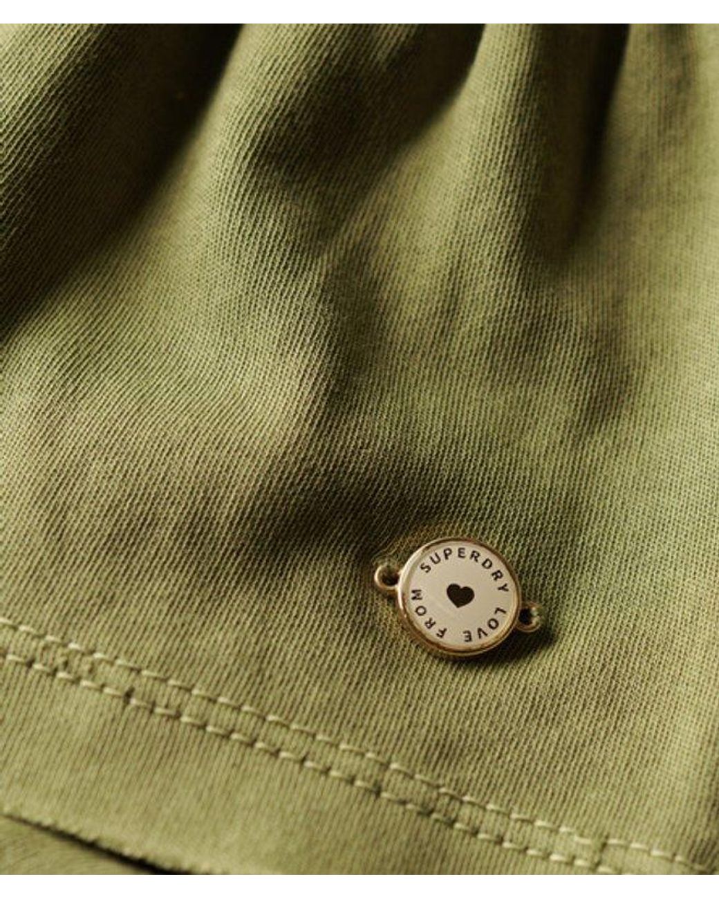 Superdry Green & Co Tiered Jersey Mini Skirt