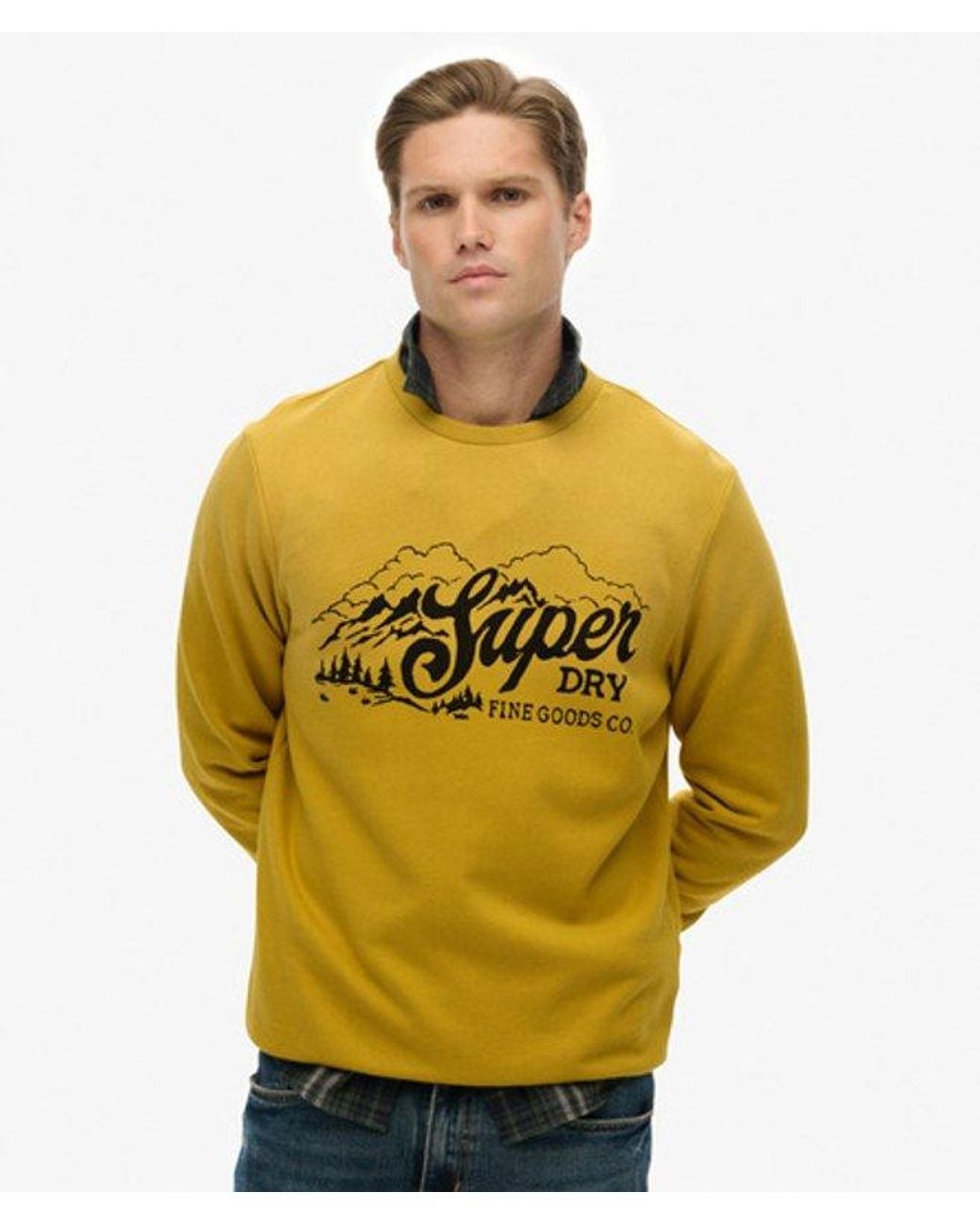 Superdry Yellow & Co Lo-fi Outdoors Relaxed Sweatshirt for men