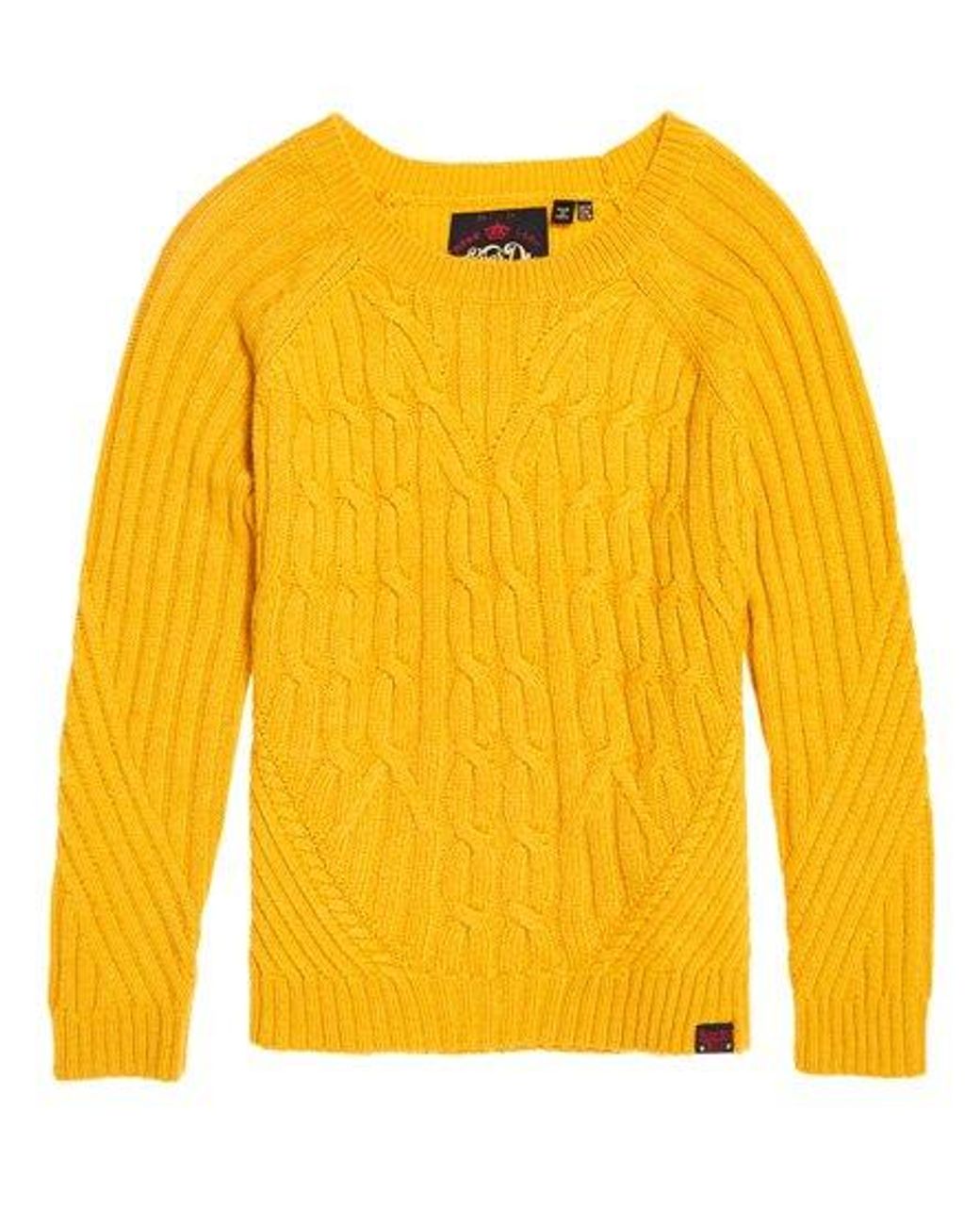 superdry yellow jumper