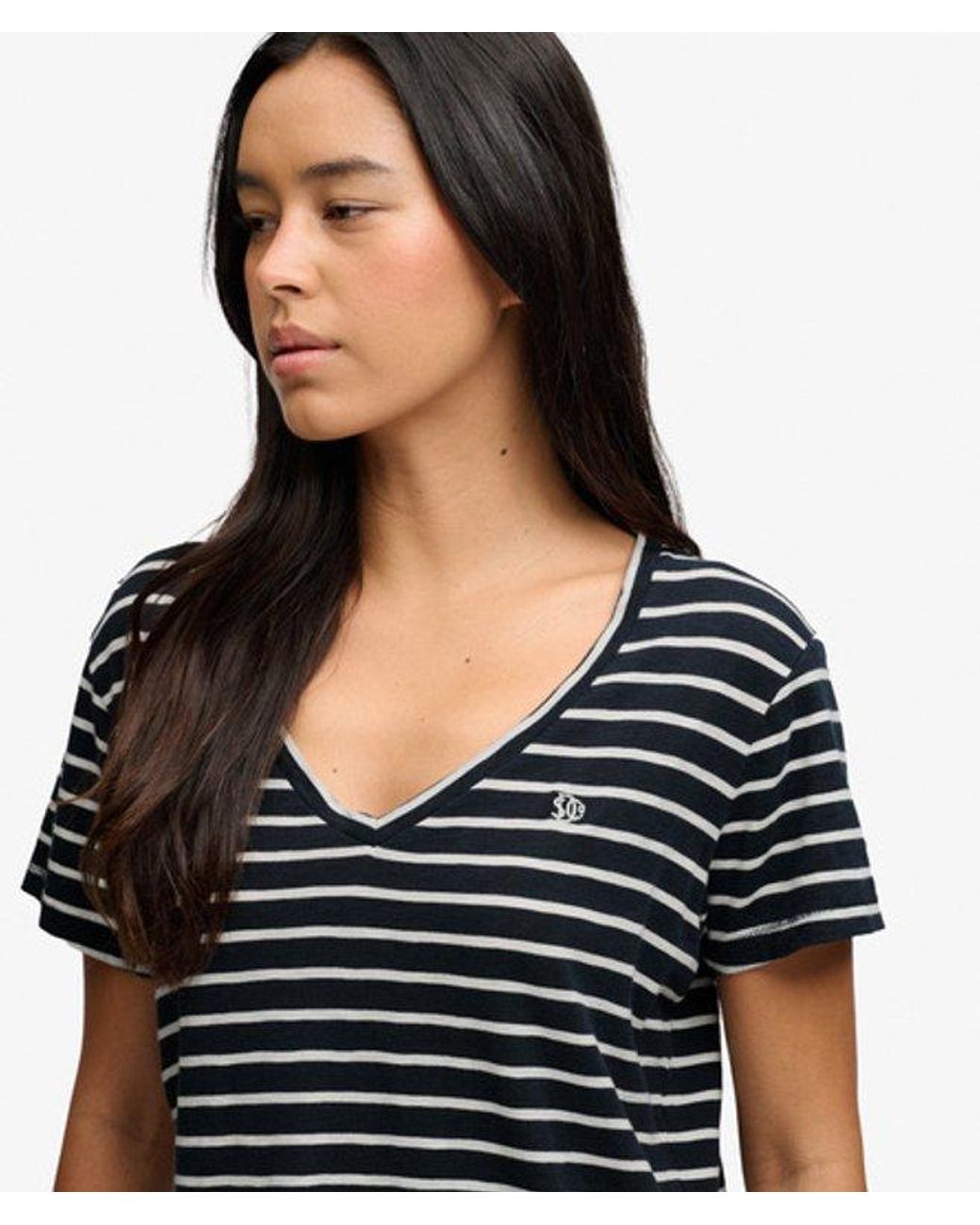 Superdry Black & Co Studios Slub Embroidered T-shirt