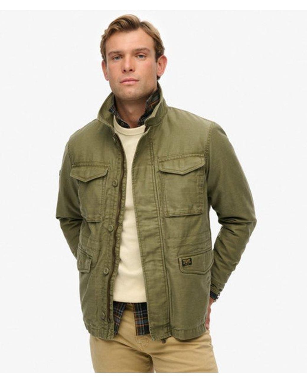 Superdry Green Collared M65 Jacket for men