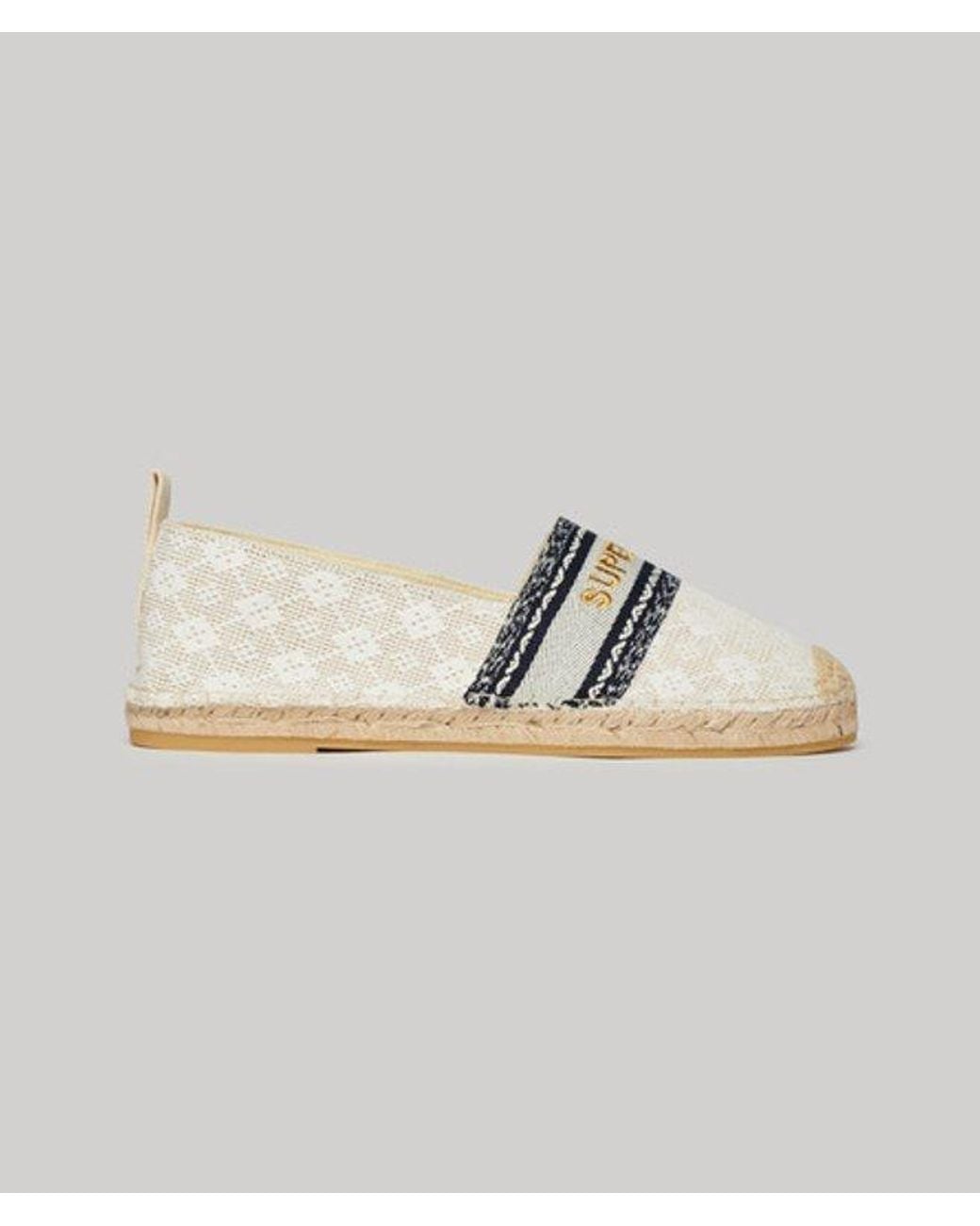 Superdry Metallic & Co Canvas Espadrille Overlay Shoes