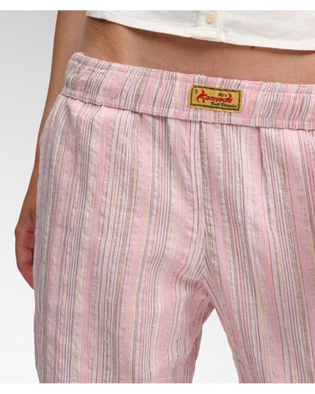 Superdry Pink & Co Komodo Pushkar Stripe Trousers