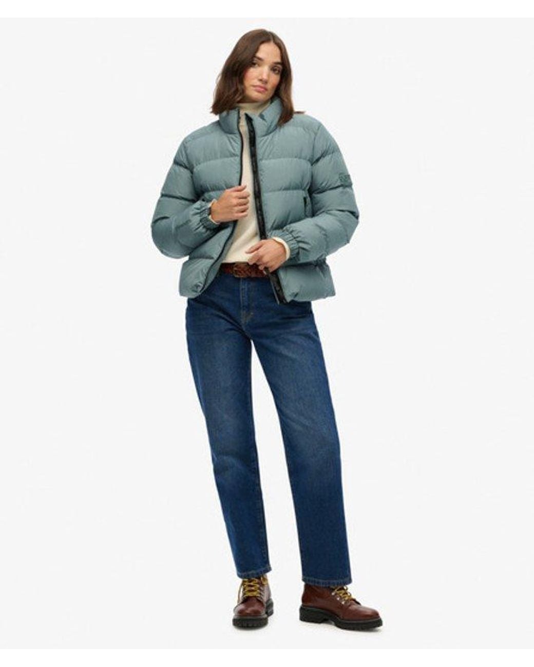 Superdry Blue & Co Non Hooded Sports Puffer Jacket