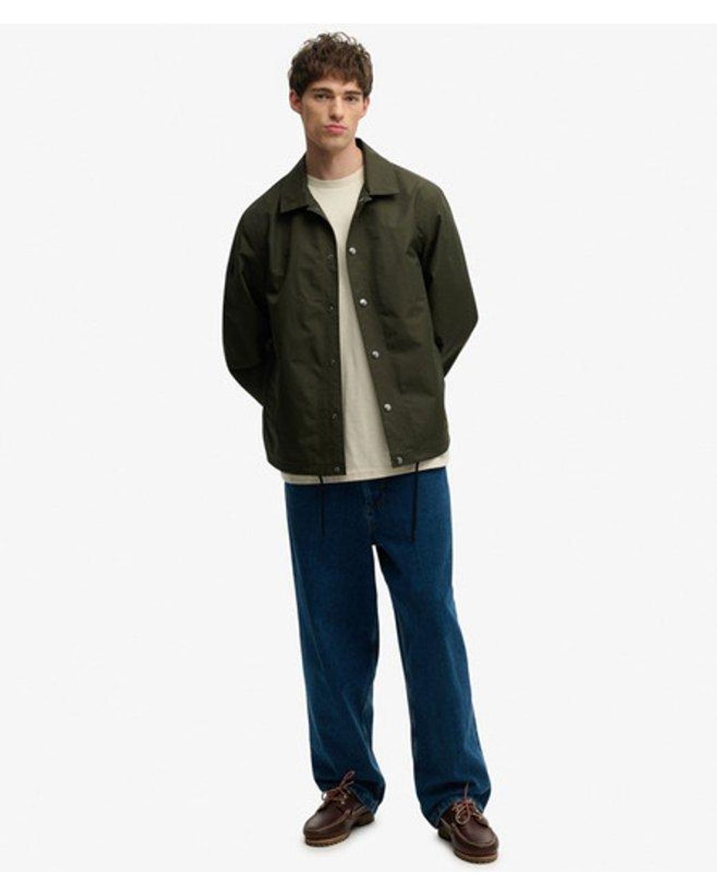 Superdry Surplus Otto Coach Jacket in het Green voor heren