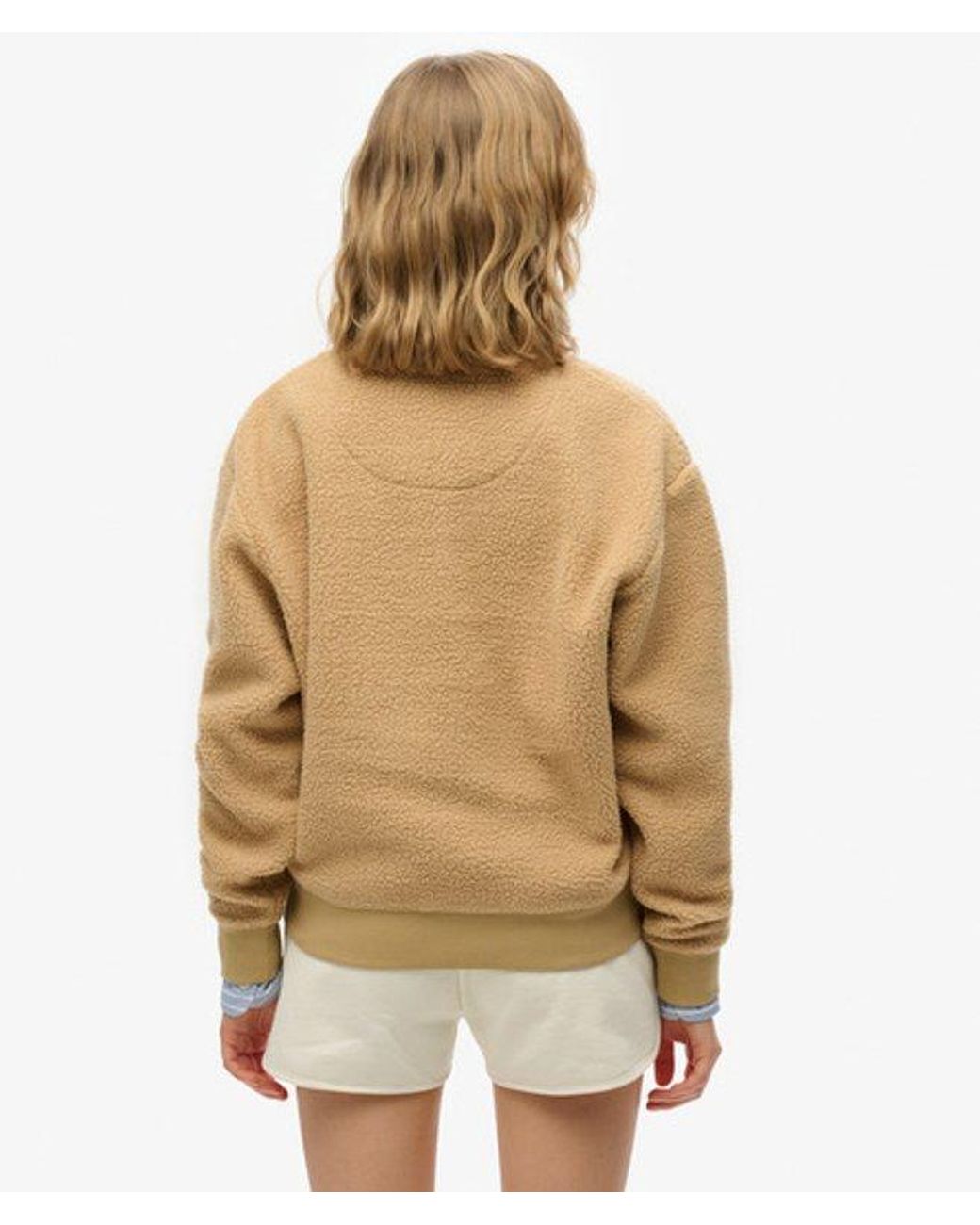 Superdry Natural & Co Country Club Fleece Half Zip Sweatshirt