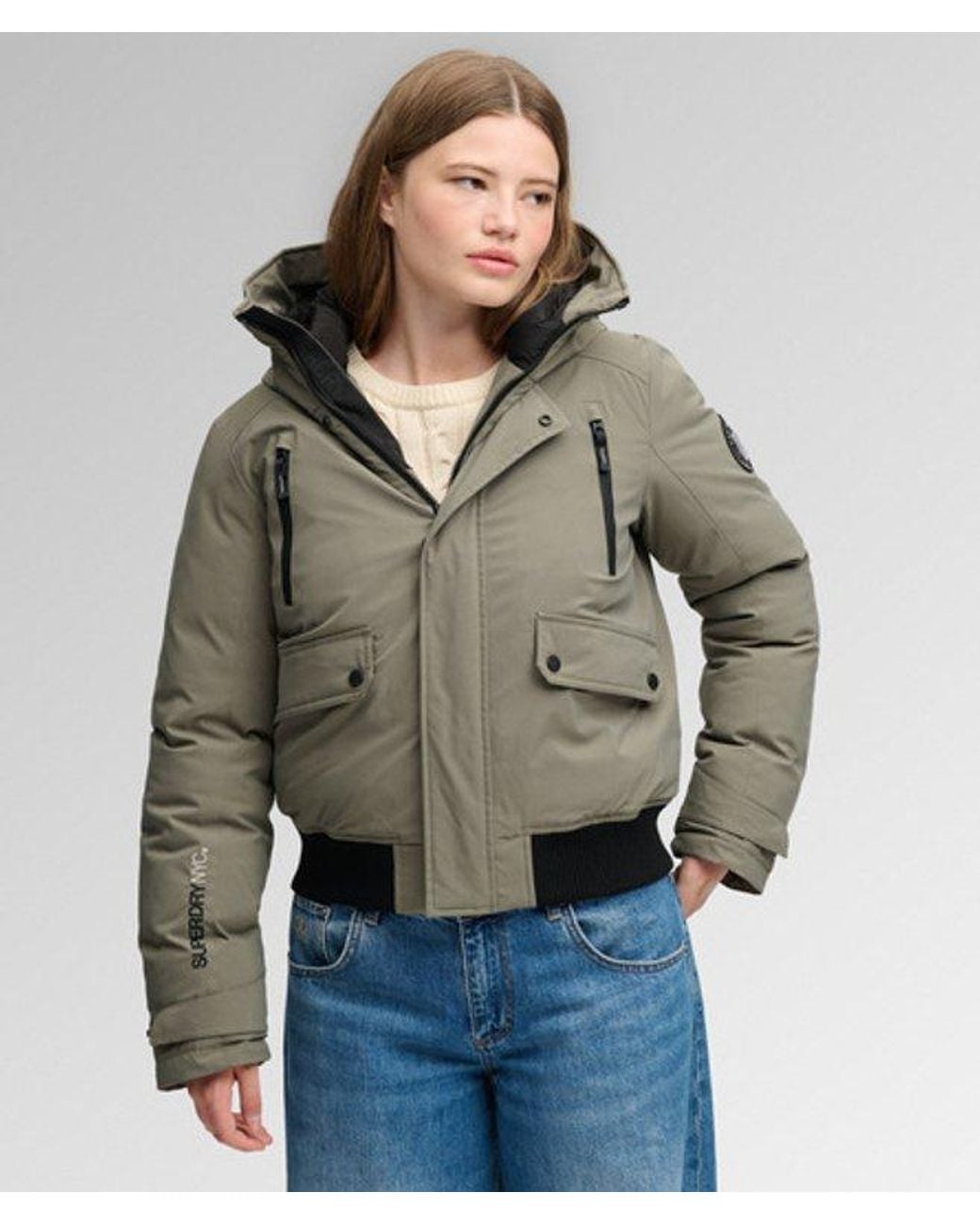 Superdry Gray & Co City Padded Bomber Jacket