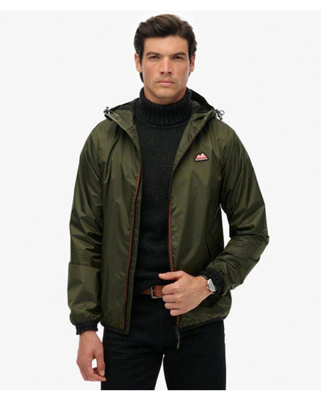 Superdry Green & Co Essential Tri Windbreaker Jacket for men
