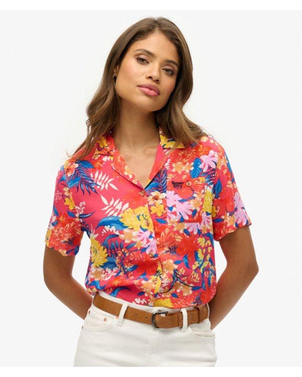 Superdry Red & Co Beach Resort Shirt