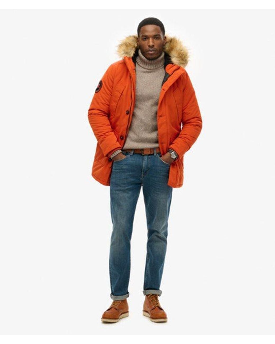 Superdry Orange & Co Everest Hooded Faux Fur Parka for men
