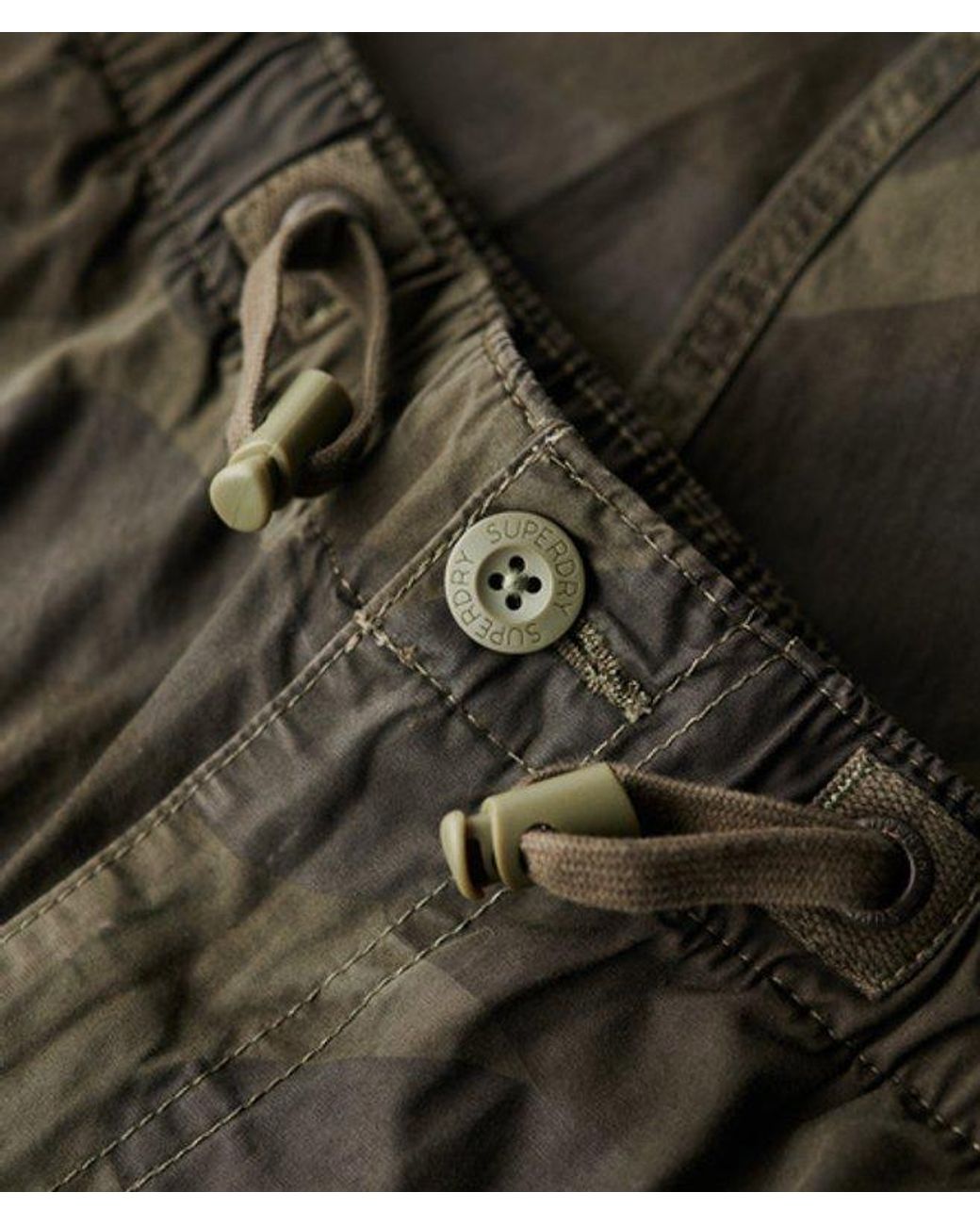 Superdry Blue baggy Parachute Pants for men