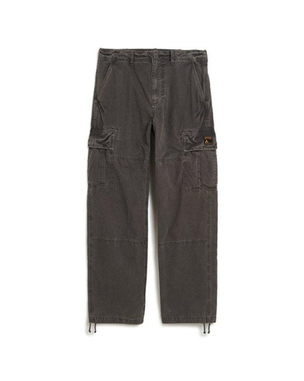 Superdry Gray & Co Organic Cotton baggy Cargo Pants for men