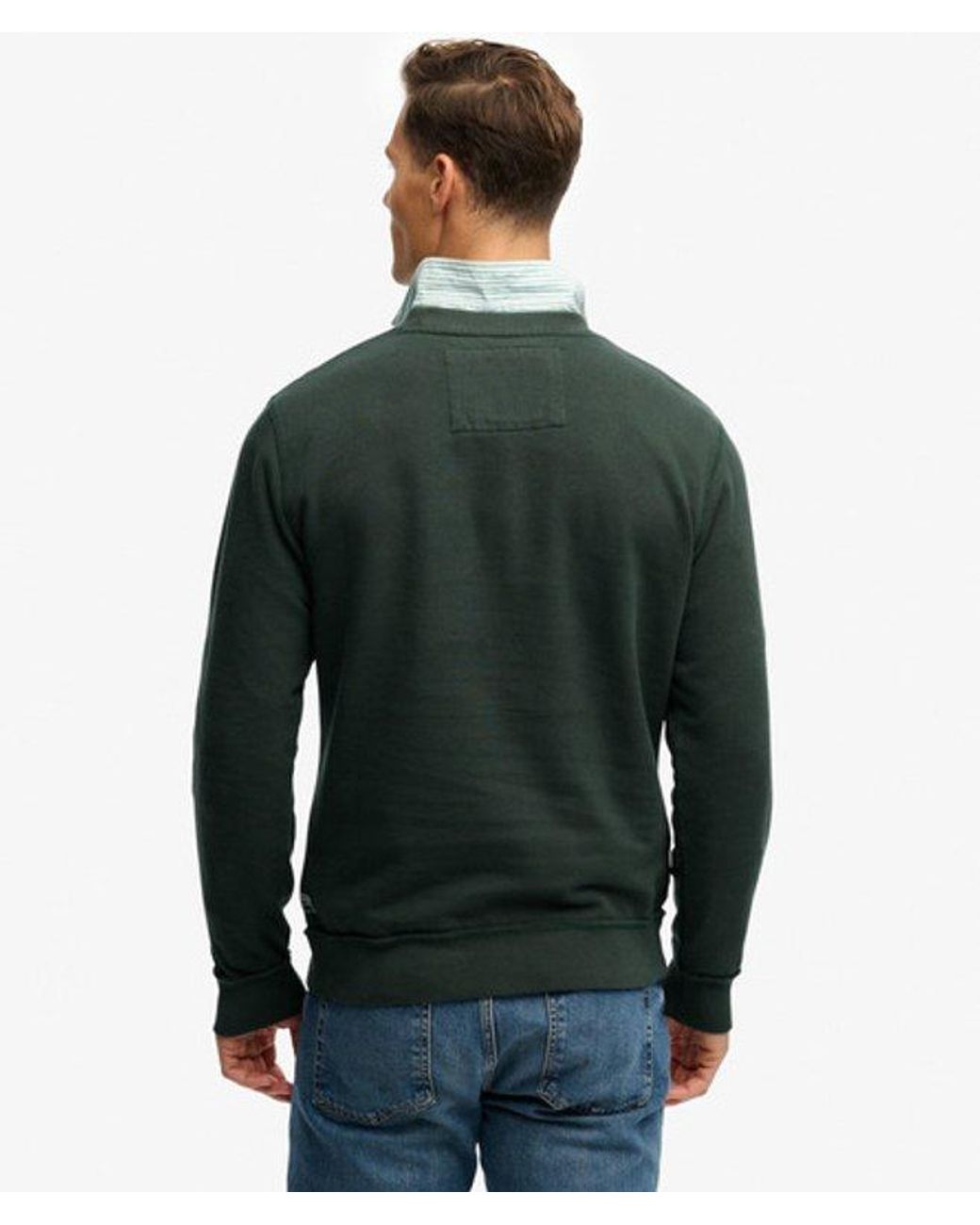 Superdry Green & Co Vintage Athletic Tonal Crew Sweatshirt for men