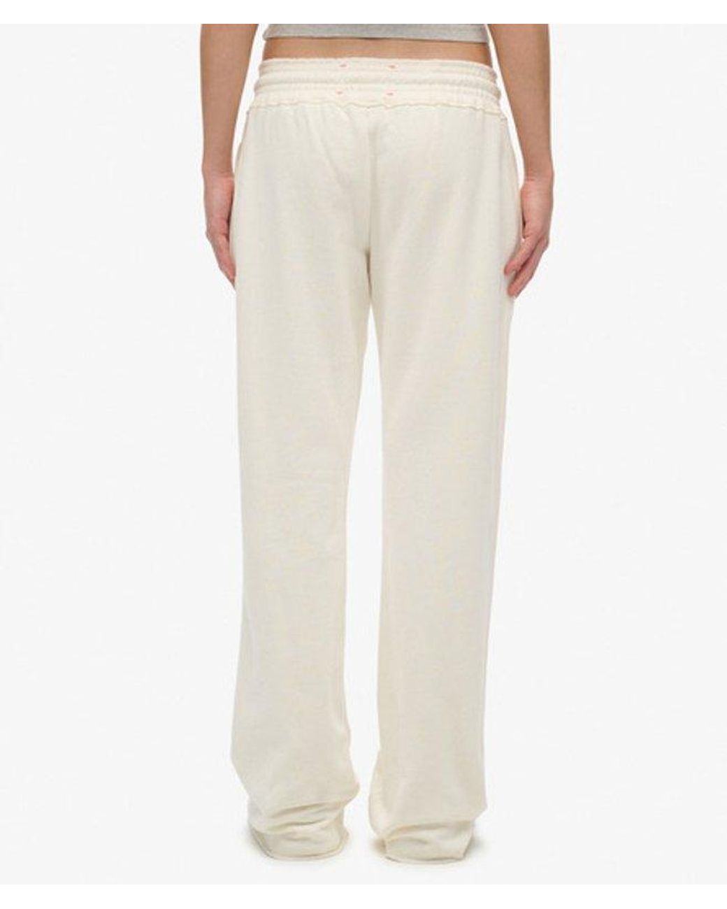 Superdry White & Co Athletic Print Flare joggers