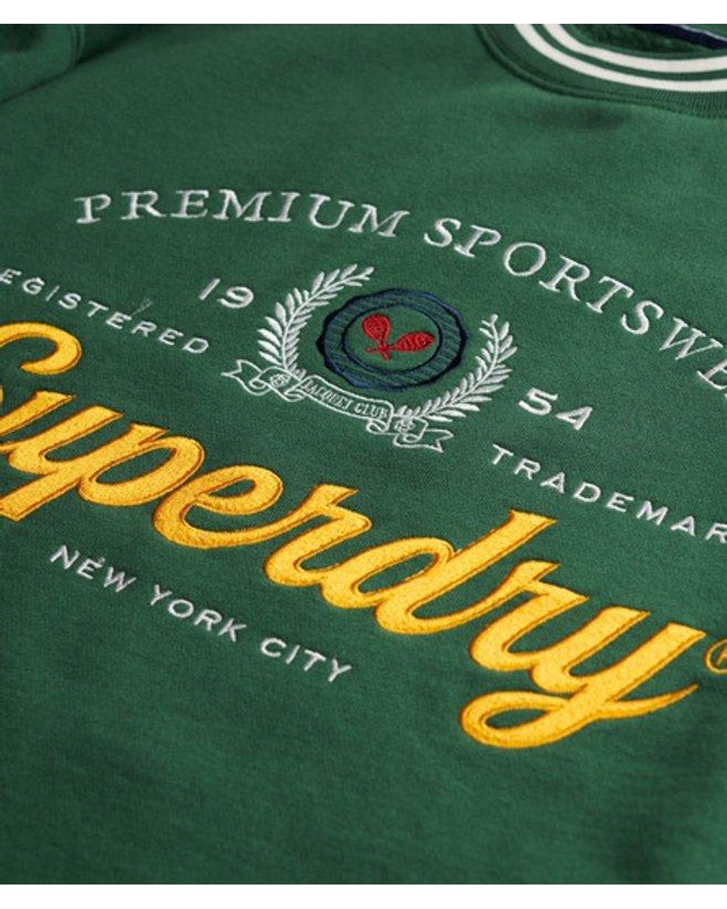 Superdry Green & Co Country Club Loose Crew Sweatshirt