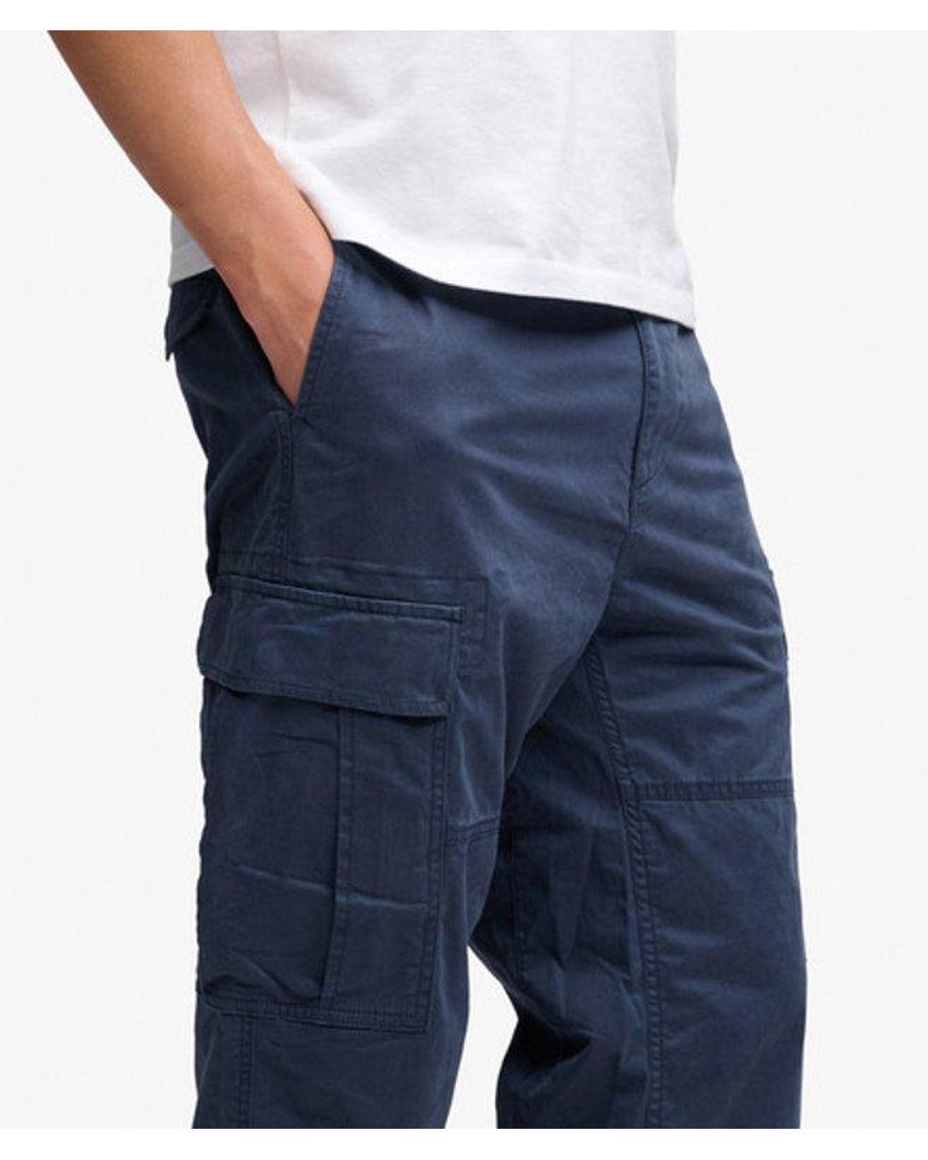 Superdry Blue & Co Regular Tapered Cargo Pants for men