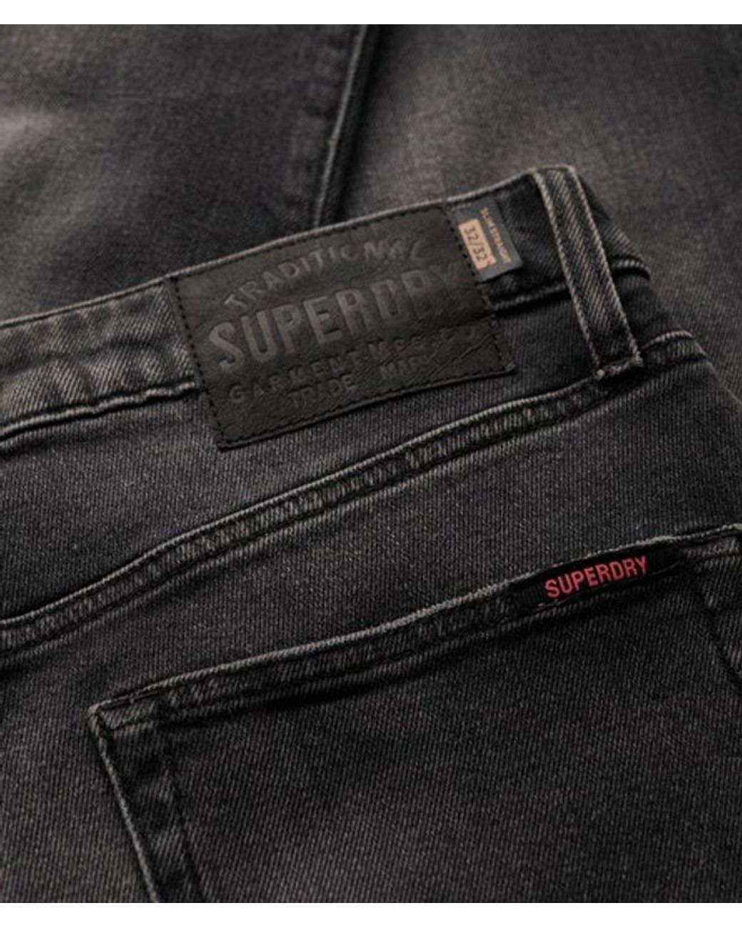 Superdry Black & Co Organic Cotton Vintage Slim Straight Jeans for men