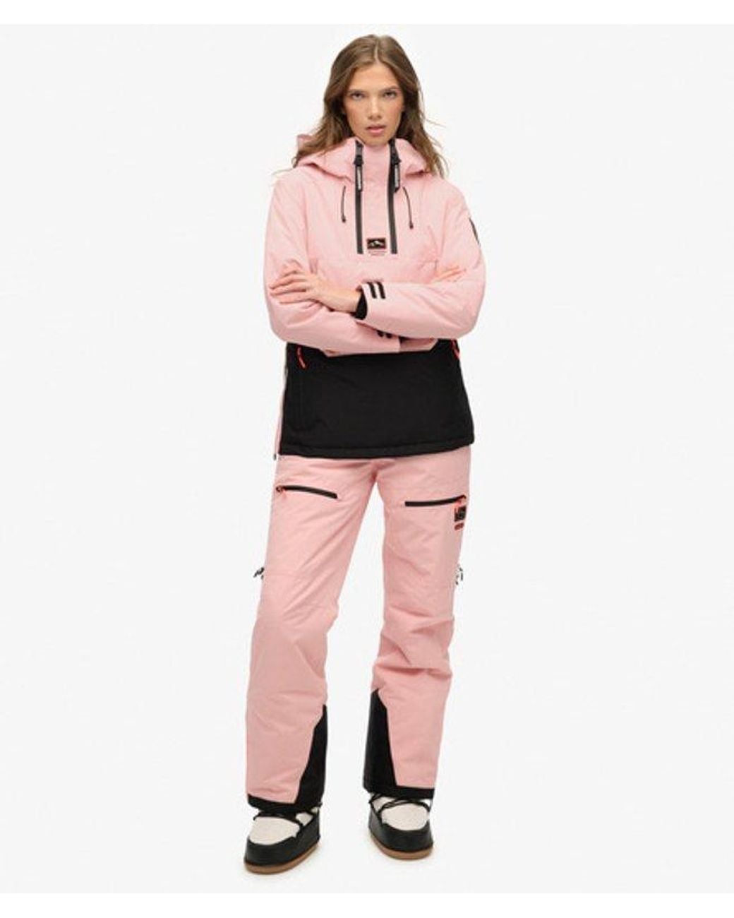 Superdry Pink & Co Freestyle Overhead Ski Jacket
