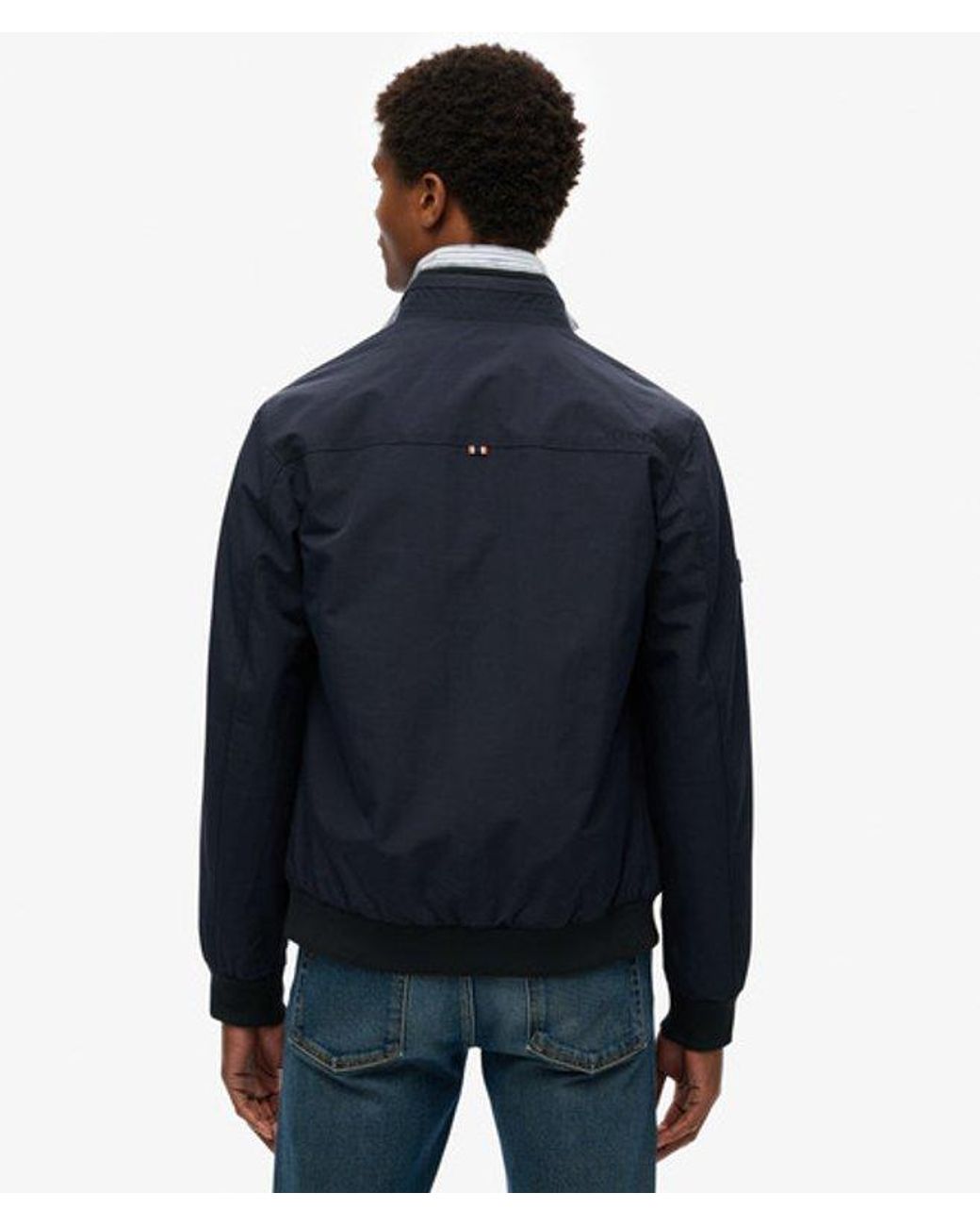 Superdry & Co Harrington Jack Van Nylon in het Blue voor heren