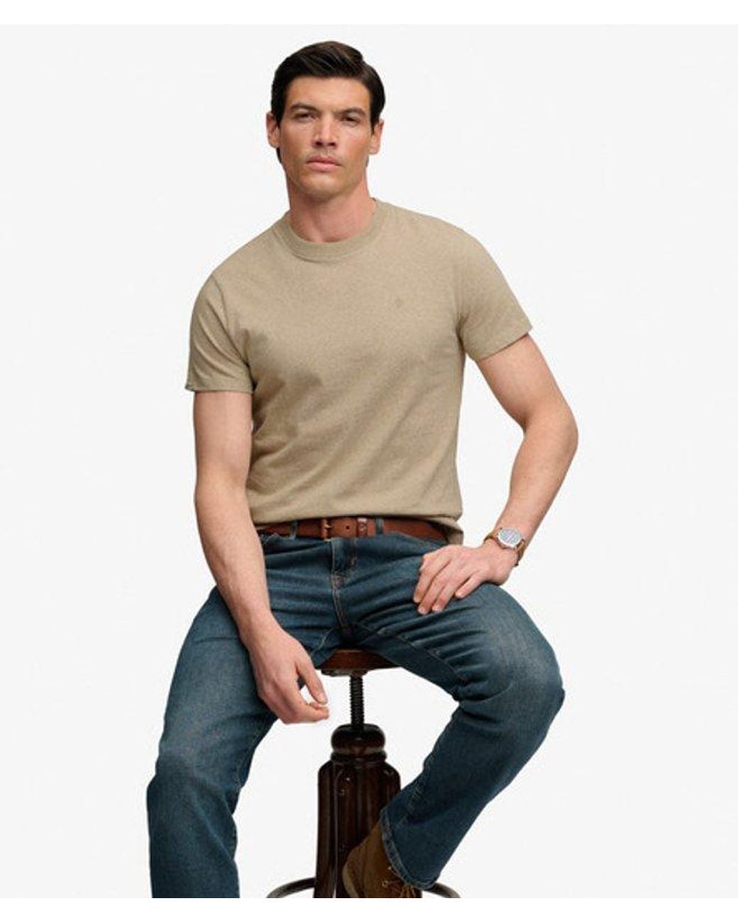 Homme T-Shirt Avec Logo Sd & Co Brodé Taille Superdry pour homme en coloris Natural