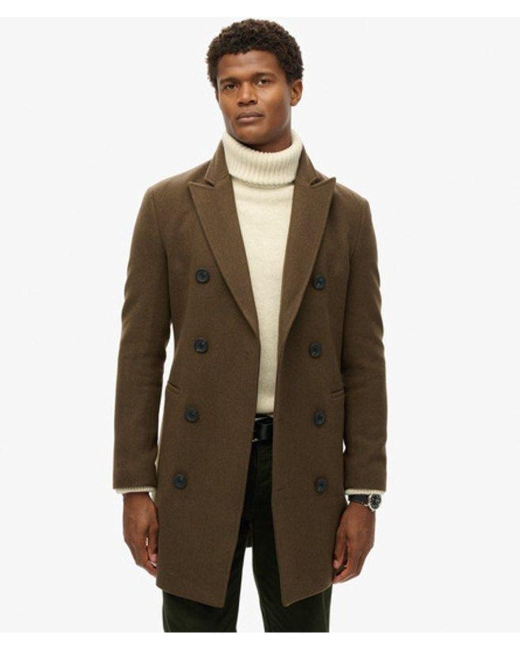 Superdry Brown & Co The Merchant Store - Town Coat for men