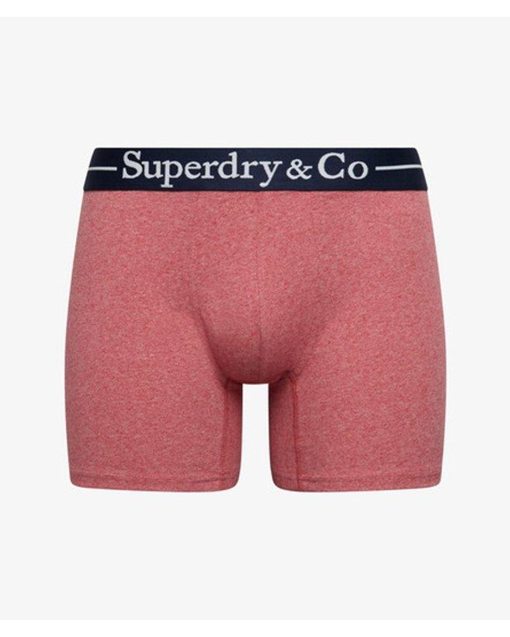 Superdry Red & Co Boxer Triple Pack for men