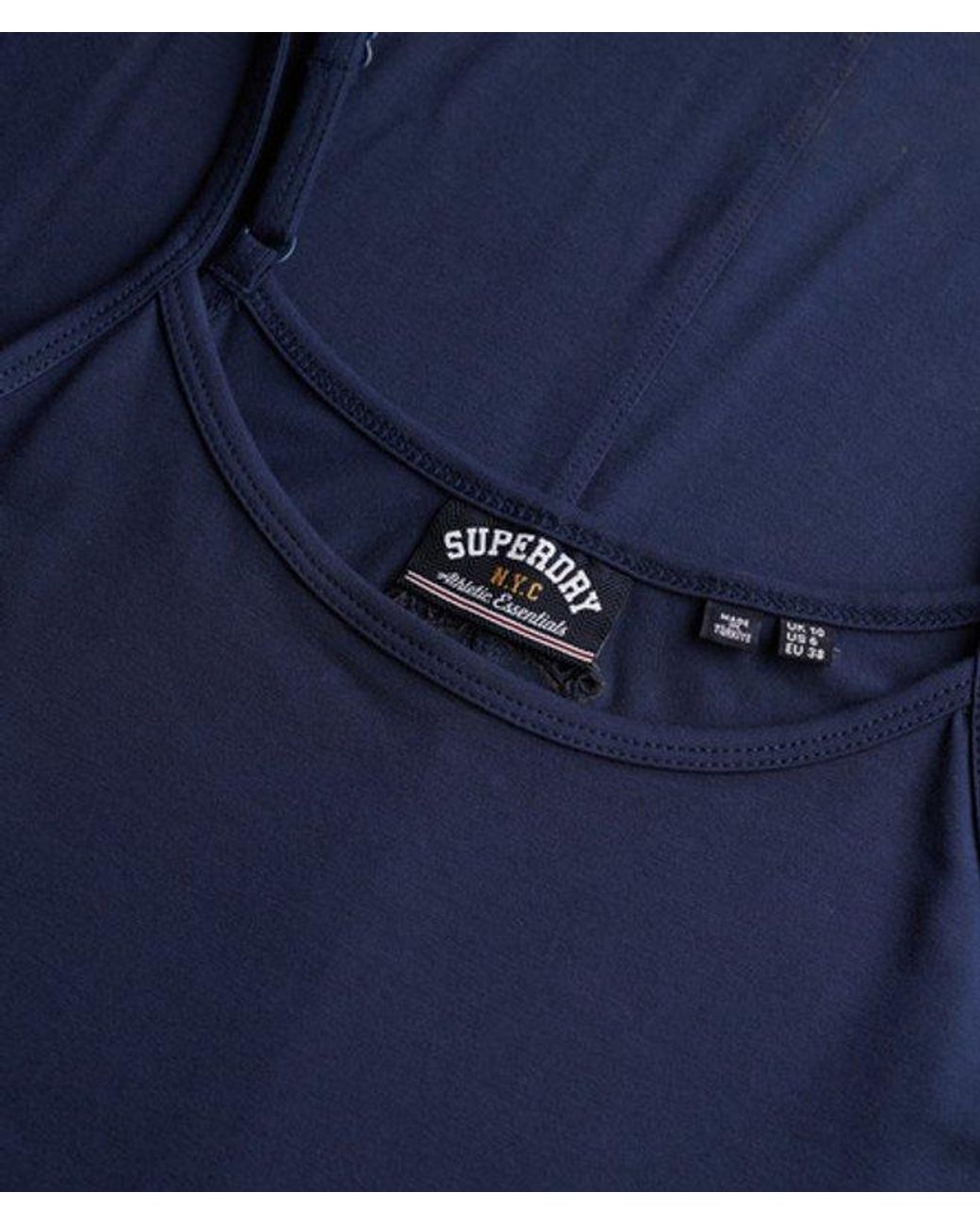 Superdry Blue & Co Athletic Essentials Jersey Maxi Cami Dress