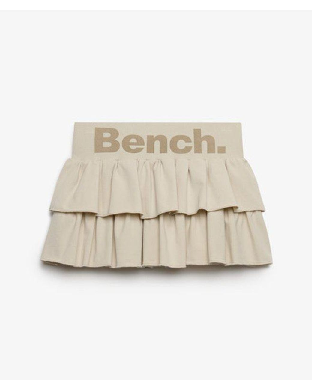 Superdry Blue Bench X & Co Bench Low Rise Tiered Skirt
