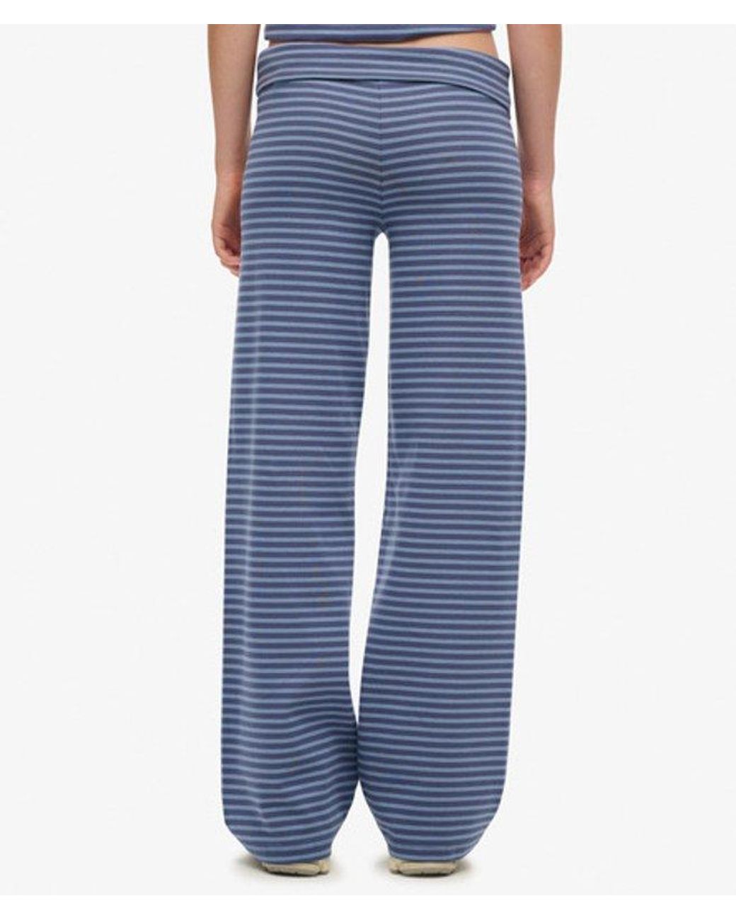 Superdry Blue Athletic Essentials Fold Over Joggers